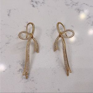 Vici dolls gold bow earrings